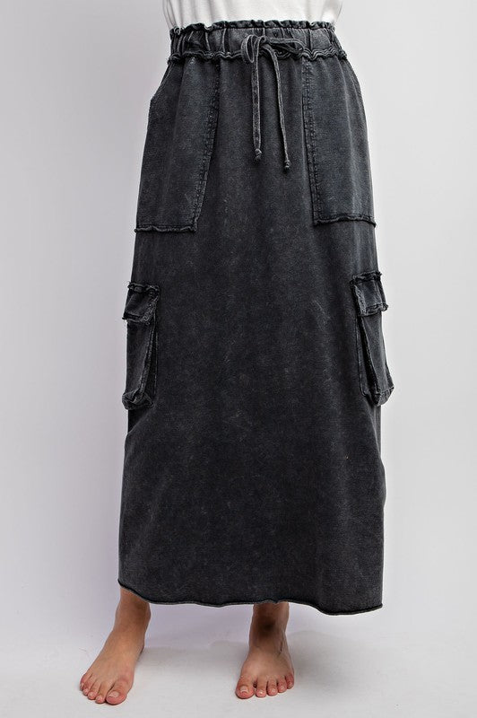 Mayln Cargo Skirt-Black