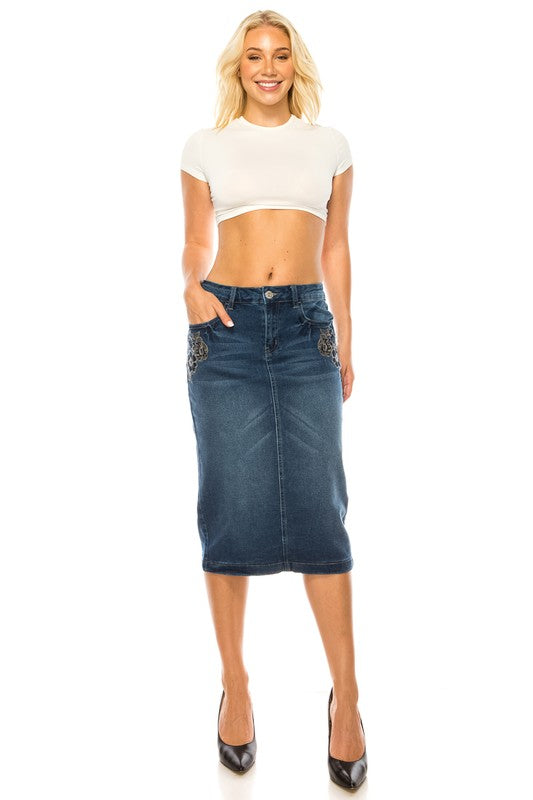 Karder Denim Skirt