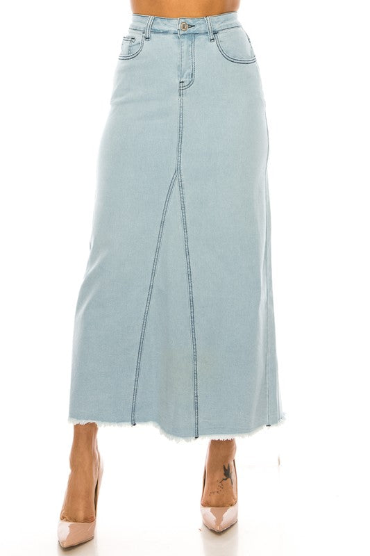 Joslyn Denim Maxi Skirt