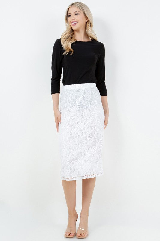 Lacye Midi Skirt