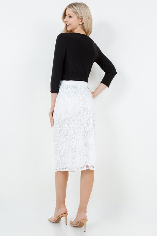 Lacye Midi Skirt