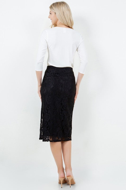 Lacye Midi Skirt