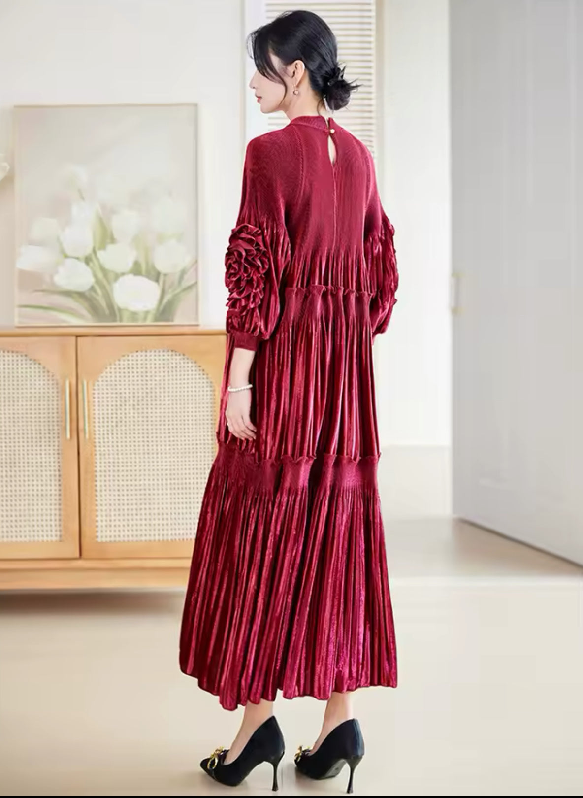 Emerson Dress-Burgundy