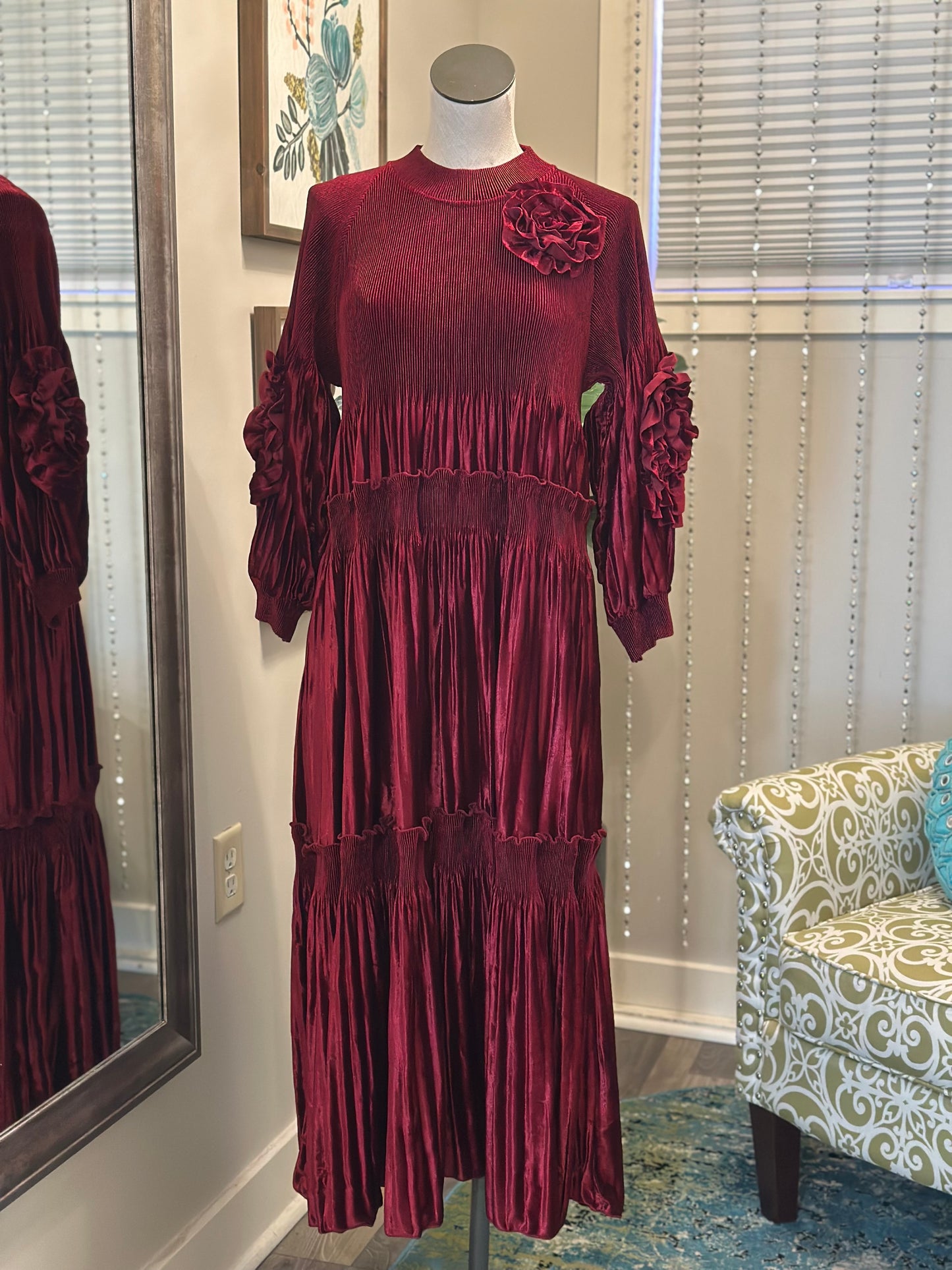 Emerson Dress-Burgundy