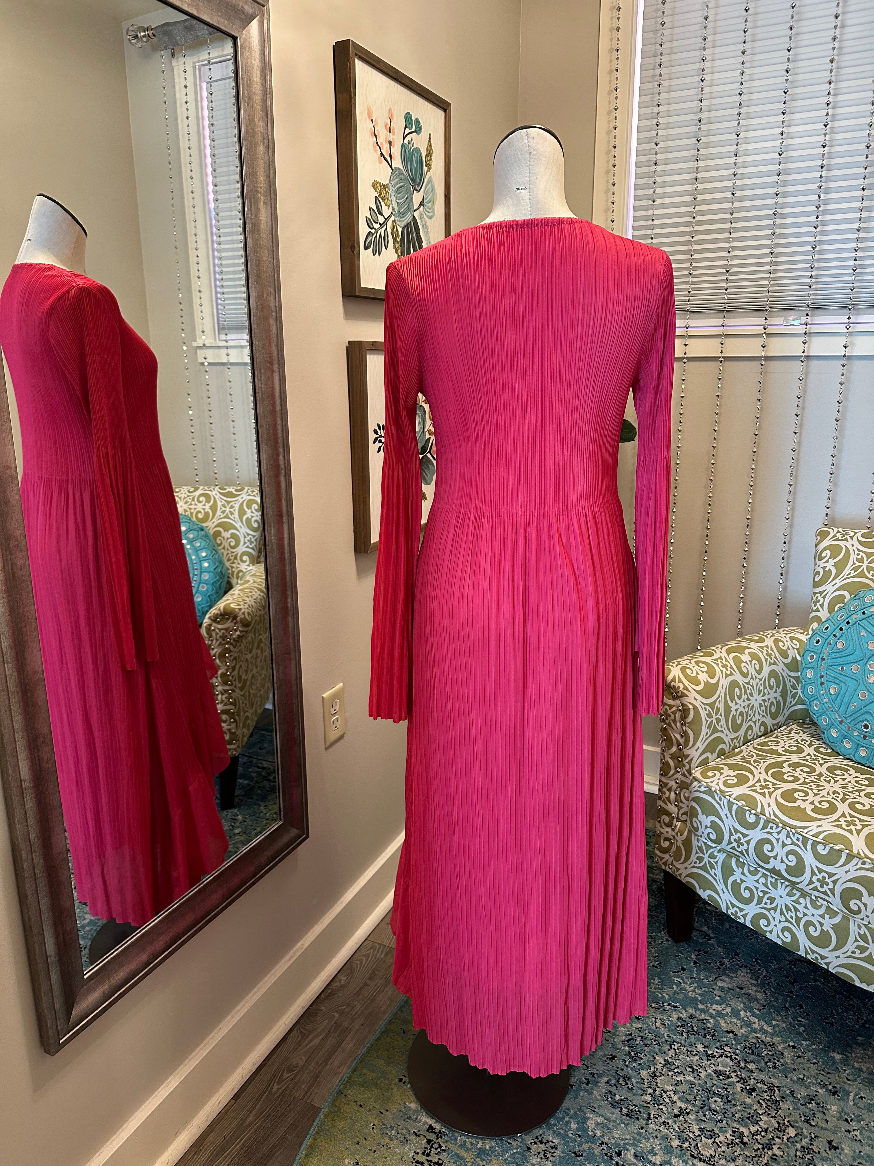 Jenna Midi Dress Pink Be Modest Boutique