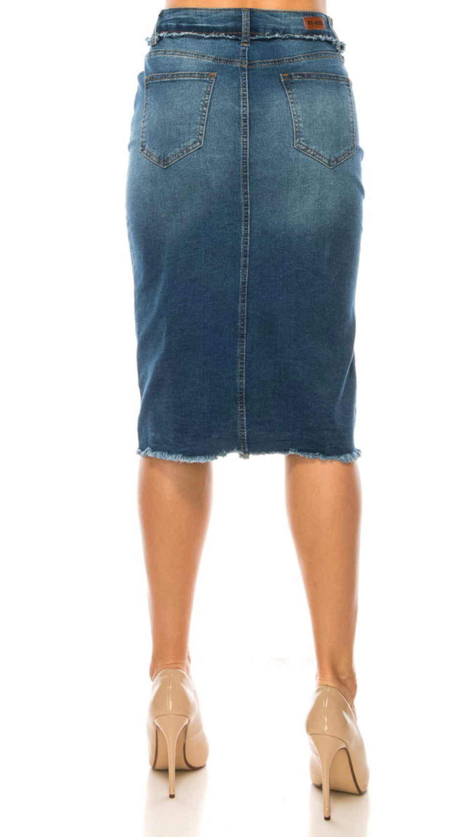 Lana Denim Skirt-Indigo