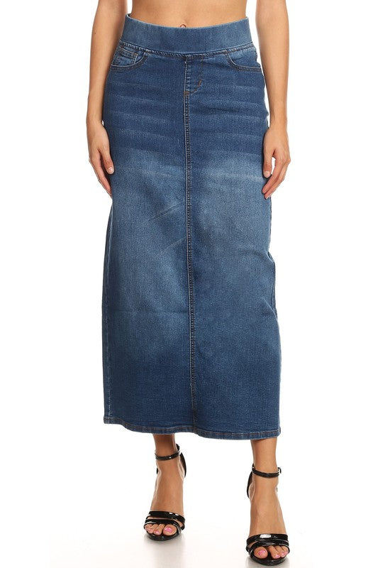Callie long denim skirt – Be Modest Boutique