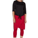 Red Snoga Faux Wrap Athletic Skirt